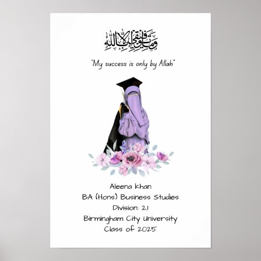 Afstuderen diploma poster (Voorkant)