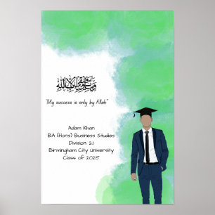 Afstuderen diploma poster