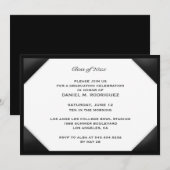 Afstuderen Diploma Thema Flat Invitation Kaart (Voorkant / Achterkant)