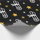 Afstuderen diplomasuppelpapier cadeaupapier (Hoek)