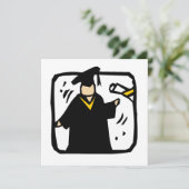 Afstuderen diplomatiek ontvangstbewijs kaart (Staand voorkant)