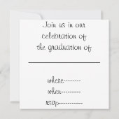 Afstuderen diplomatiek ontvangstbewijs kaart (Achterkant)