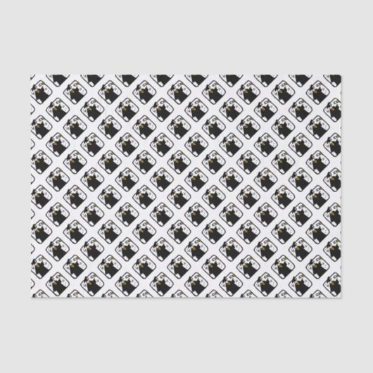 Afstuderen diplomatiek ontvangstbewijs tissuepapier (Voorkant)