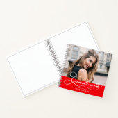 Afstuderen direct Foto bericht rood gastboek Notitieboek (Binnen)