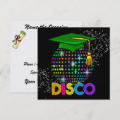 Afstuderen DISCO Party - SRF Kaart (Voorkant / Achterkant)
