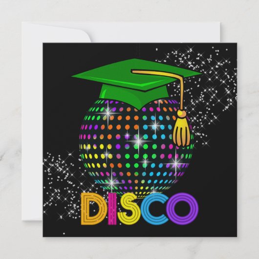 Afstuderen DISCO Party - SRF Kaart (Voorkant)