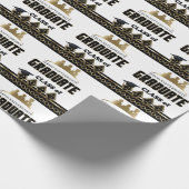 Afstuderen - DIY Year en Name - White Cadeaupapier (Hoek)