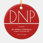 Afstuderen DNP-graad behouden Keramisch Ornament (Achterkant)