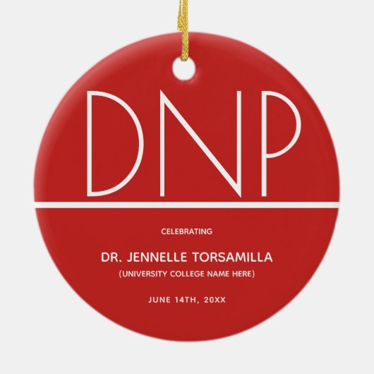 Afstuderen DNP-graad behouden Keramisch Ornament (Achterkant)