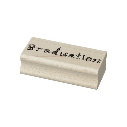 Afstuderen Doc Font Line Art Rubber Stempel (Stempel)