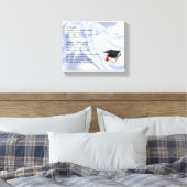 Afstuderen Dochter Gedicht Canvas Art Print (Insitu (Slaapkamer))