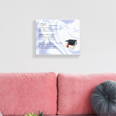 Afstuderen Dochter Gedicht Canvas Art Print (Insitu (Woonkamer))
