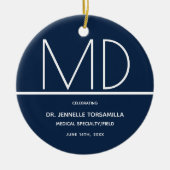 Afstuderen Doctor MD Keepomwille Keramisch Ornament (Voorkant)