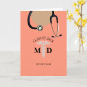 Afstuderen Doctor Modern Scrub top - Gepersonalise Kaart (Gele Bloem)