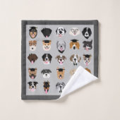 Afstuderen Dog Face Bad Handdoek (Wasdoekje)