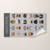 Afstuderen Dog Face Bad Handdoek (Handdoek)