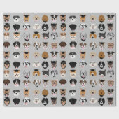 Afstuderen Dog Face Cadeaupapier (Vlak)