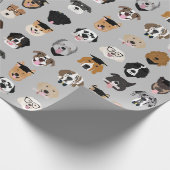 Afstuderen Dog Face Cadeaupapier (Hoek)