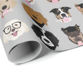 Afstuderen Dog Face Cadeaupapier (Rol Hoek)