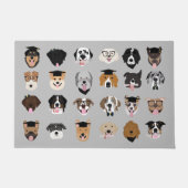 Afstuderen Dog Face Deurmat (Voorkant)