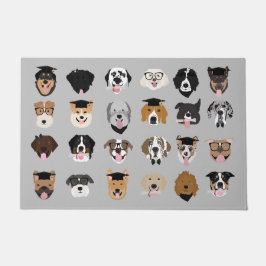 Afstuderen Dog Face Deurmat