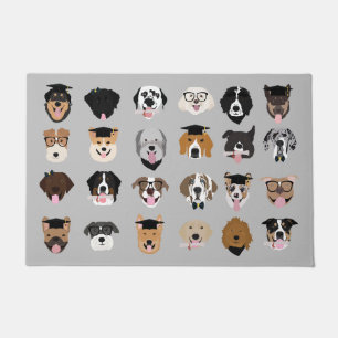 Afstuderen Dog Face Deurmat