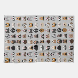 Afstuderen Dog Face Theedoek