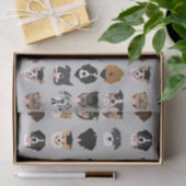 Afstuderen Dog Face Tissuepapier (Geschenk)