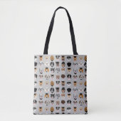 Afstuderen Dog Face Tote Bag (Voorkant)