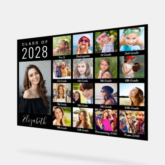 Afstuderen door de jaren 17 het zwarte Manuscript  Acryl Bord (Hoek)