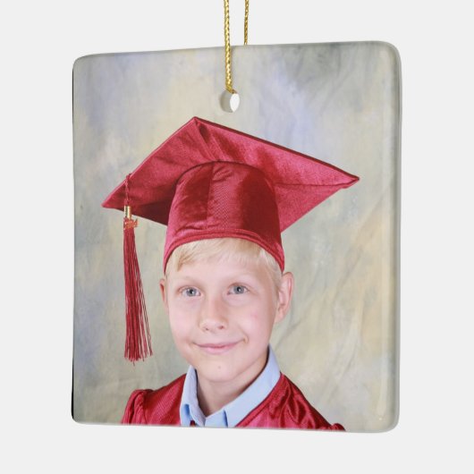 Afstuderen door de jaren heen keramisch ornament (Links)