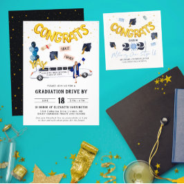 Afstuderen door paradepartij | Witte Limo Kaart