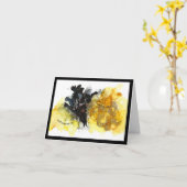 Afstuderen doorzettingsvermogen, geduld, veerkrach kaart (Gele Bloem)