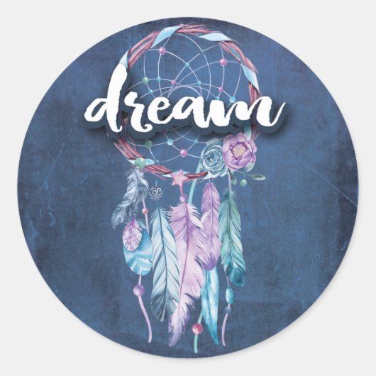 Afstuderen Dream Catcher Boho Afstudeerder Party Ronde Sticker (Voorkant)