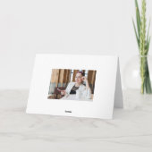Afstuderen Drie Foto Collage Gefeliciteerd Rood Kaart (Achterkant)