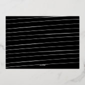 Afstuderen drie foto's eenvoudig modern afstuderen folie uitnodiging (Achterkant)