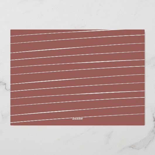 Afstuderen drie foto's met eenvoudig roos afstuder folie uitnodiging (Achterkant)