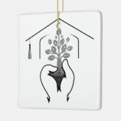 Afstuderen: Dromen belichaamd in één krachtige slo Keramisch Ornament (Links)