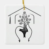 Afstuderen: Dromen belichaamd in één krachtige slo Keramisch Ornament (Voorkant)