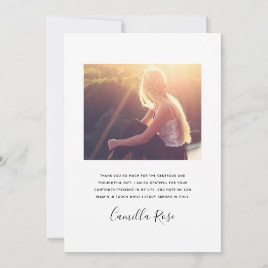 Afstuderen eBay-kaart voor flatje dank Bedankkaart (Achterkant)