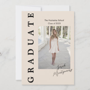 Afstuderen Edge Announcement Card 5 Foto's Kaart