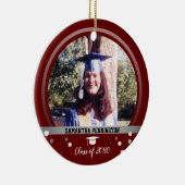 Afstuderen Eén Confetti van de Foto Keramisch Ornament (Rechts)