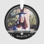 Afstuderen Eén Confetti van de Foto Ornament (voorkant)