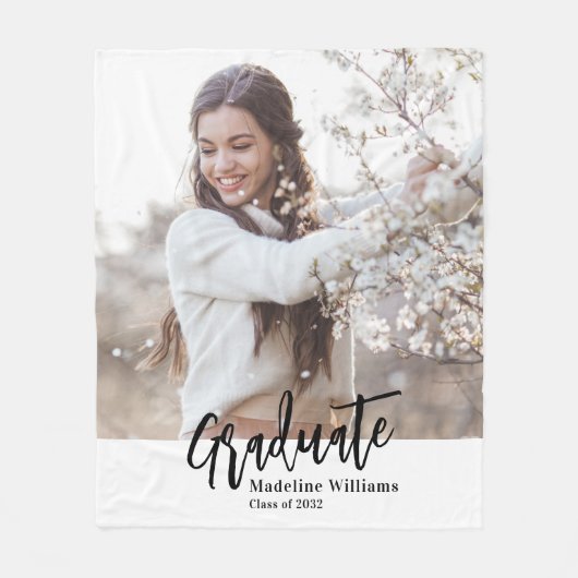 Afstuderen een foto fleece deken (Voorkant)