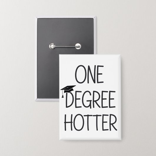 Afstuderen Een Graad Hoger Grappige Universiteit M Button (Voorkant / Achterkant)
