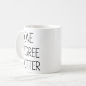 Afstuderen Een Graad Hoger Grappige Universiteit M Koffiemok (Voorkant links)