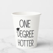 Afstuderen Een Graad Hoger Grappige Universiteit M Papieren Bekers (Voorkant)