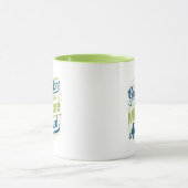 Afstuderen Een mijlpaal bereikt, groen Mok (Midden)