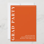 Afstuderen een modern, eenvoudig foto-minimalistis kaart (Achterkant)