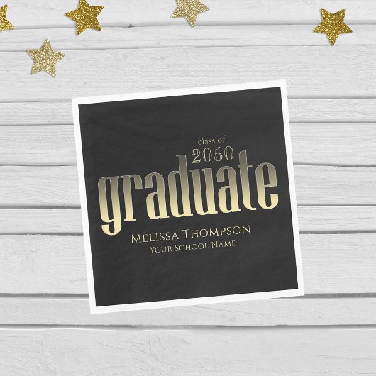 Afstuderen een modern, eenvoudig Gold-minimalistis Servet